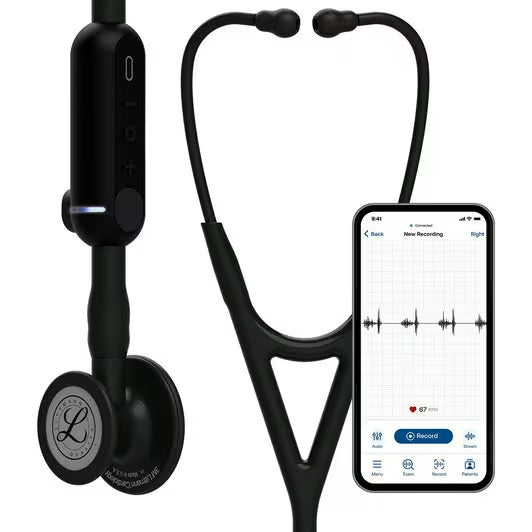 3M Littmann CORE Digital Stethoscope, Black Chestpiece & Tube **ITEM ON BACK ORDER**