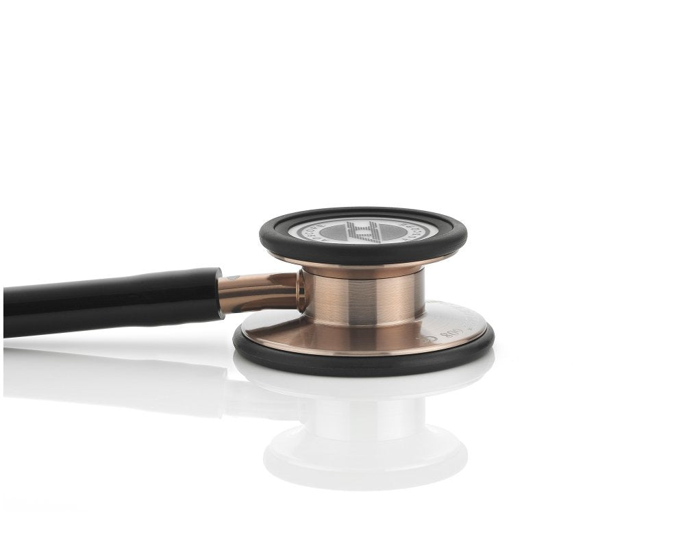 ADC Adscope Clinician 608 Stethoscope, COPPER FINISH/BLACK TUBING **Item on Back Order**