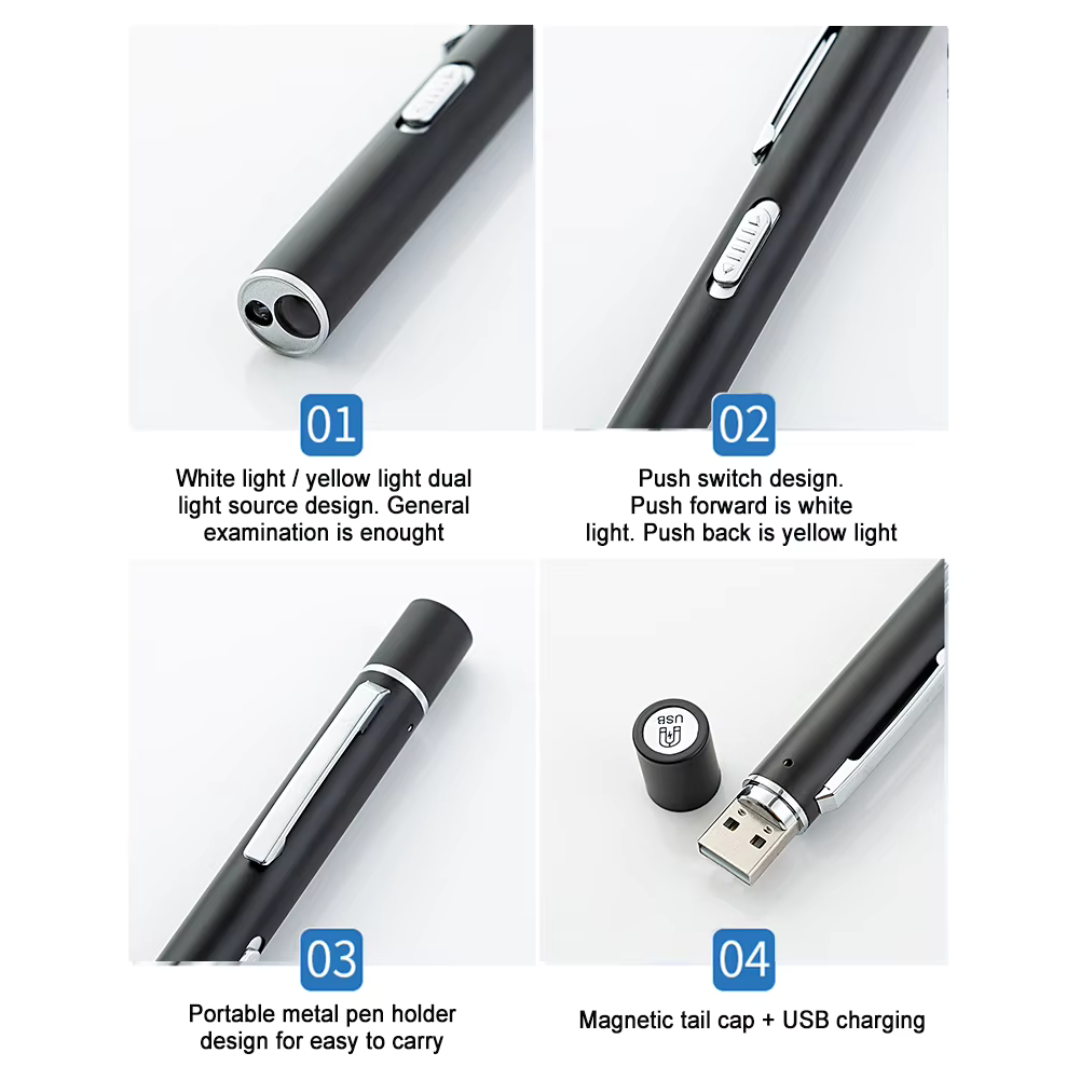 RECHARGABLE USB Portable Pen Torch