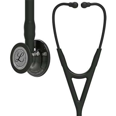 3M LITTMANN CARDIOLOGY IV, BLACK AND HIGH-POLISH SMOKE W/ BLACK STEM  **ITEM ON BACK ORDER**