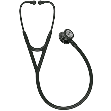 3M LITTMANN CARDIOLOGY IV, BLACK AND HIGH-POLISH SMOKE W/ BLACK STEM **ITEM ON BACK ORDER**
