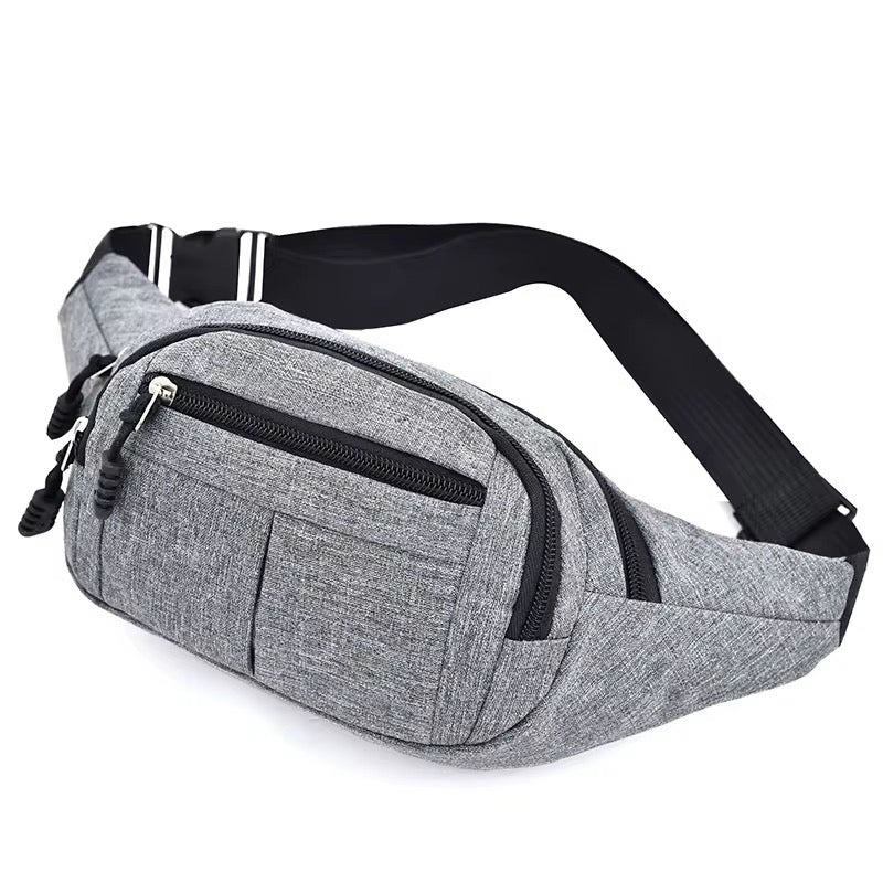 Grey colored waist bag