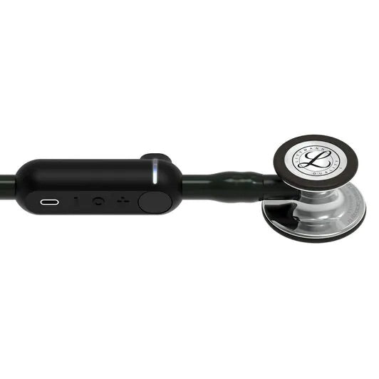 3M Littmann CORE Digital Stethoscope, Black Tube w/ Mirror Chestpiece **ITEM ON BACK ORDER**