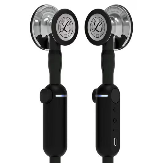 3M Littmann CORE Digital Stethoscope, Black Tube w/ Mirror Chestpiece    **ITEM ON BACK ORDER**