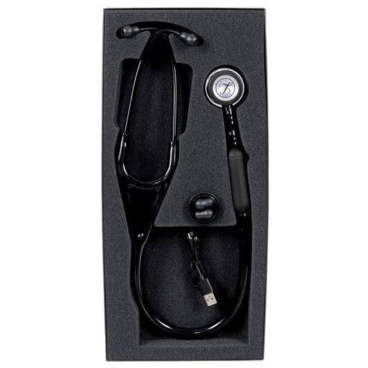 3M Littmann CORE Digital Stethoscope, Black Tube w/ Mirror Chestpiece **ITEM ON BACK ORDER**