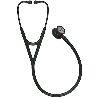 3M LITTMANN CARDIOLOGY IV, BLACK AND BLACK W/ RED STEM **ITEM ON BACK ORDER**