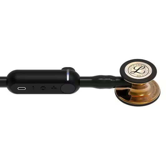 3M Littmann CORE Digital Stethoscope, Black Tube w/ High Polish Copper Chestpiece **ITEM ON BACK ORDER**