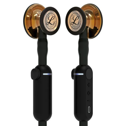 3M Littmann CORE Digital Stethoscope, Black Tube w/ High Polish Copper Chestpiece **ITEM ON BACK ORDER**