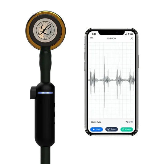 3M Littmann CORE Digital Stethoscope, Black Tube w/ High Polish Copper Chestpiece **ITEM ON BACK ORDER**