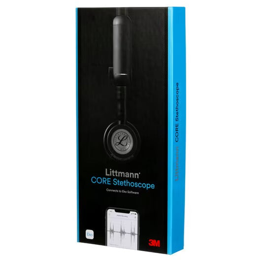 3M Littmann CORE Digital Stethoscope, Black Chestpiece & Tube **ITEM ON BACK ORDER**