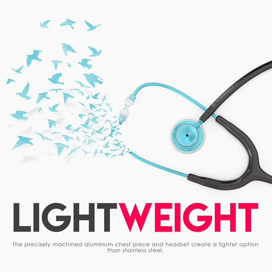 MDF Acoustica® Stethoscope - Black/Aqua