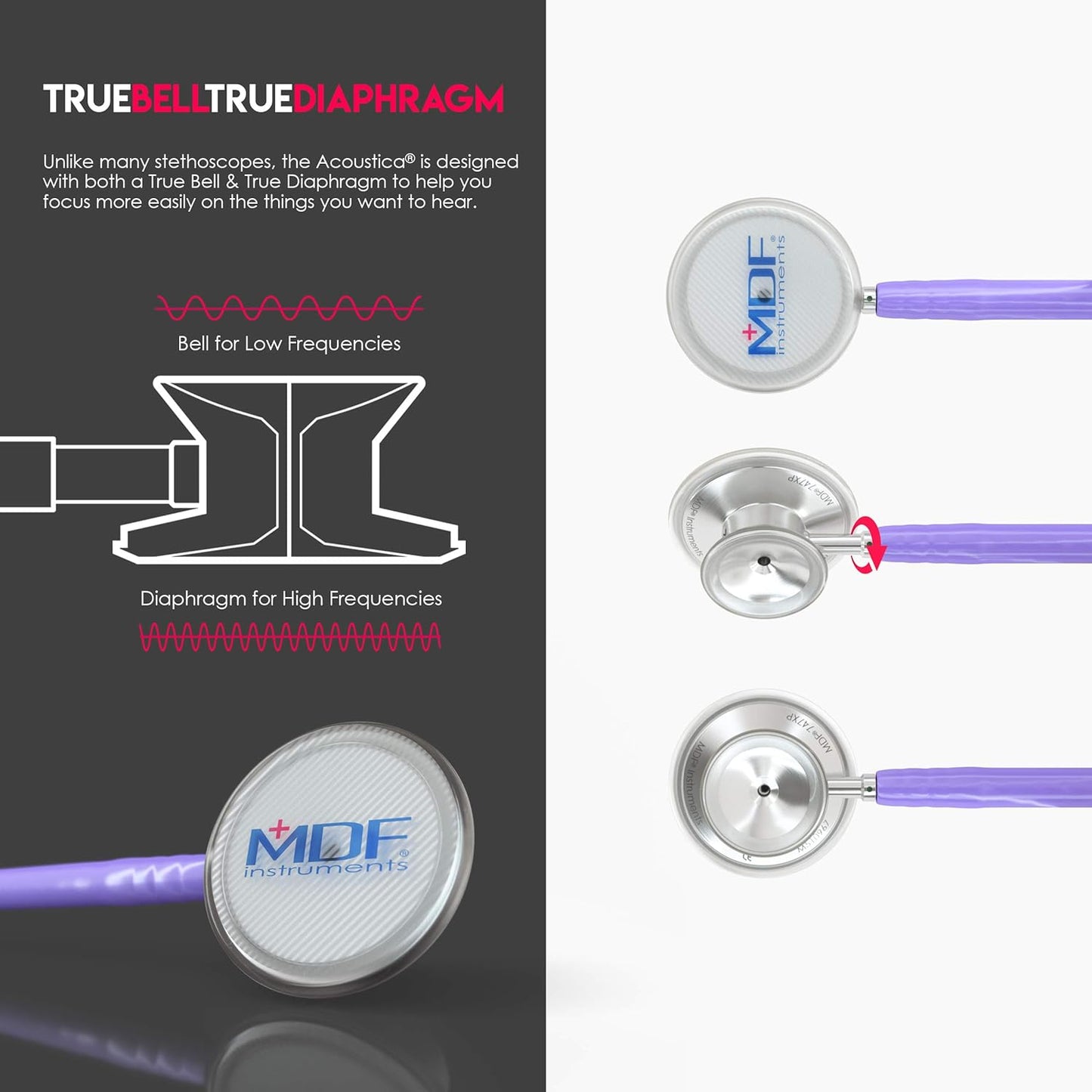 MDF Acoustica® Stethoscope - Pastel Purple