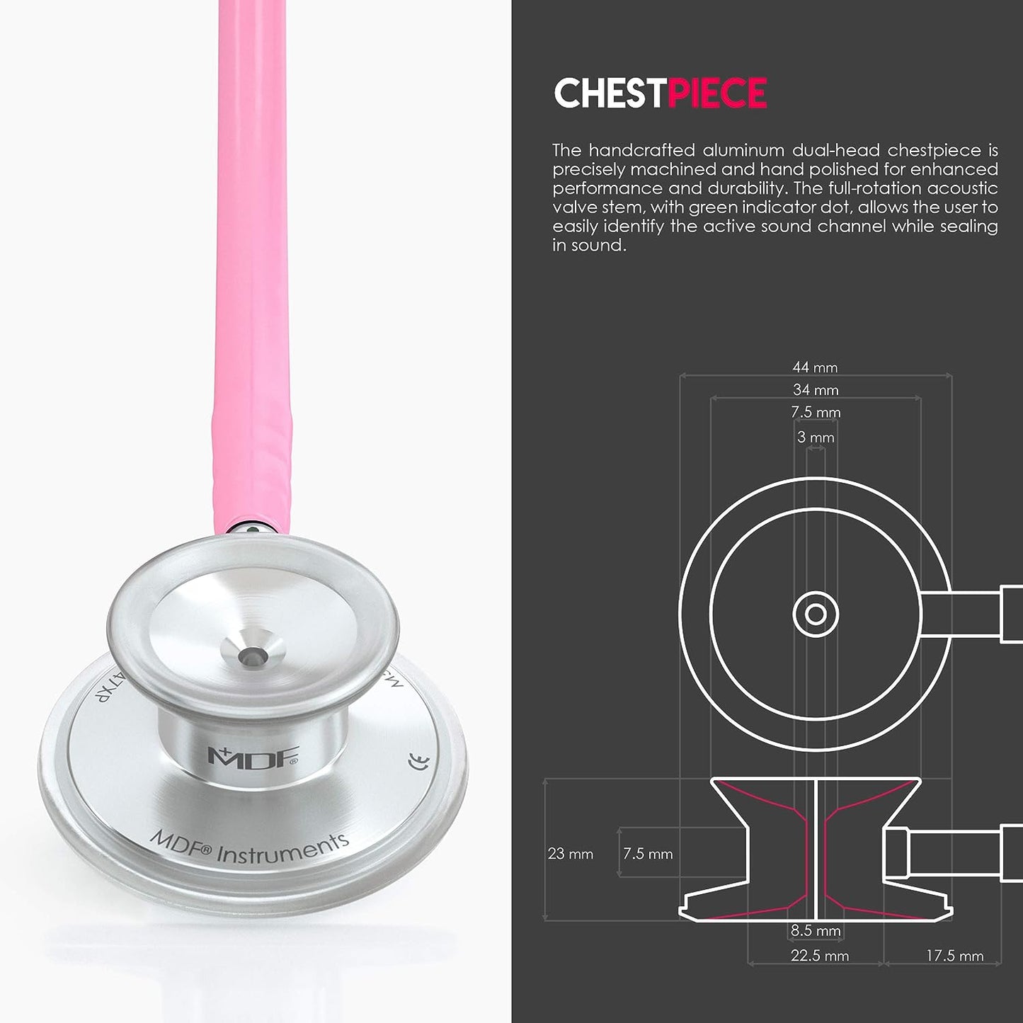 MDF Acoustica® Stethoscope - Pink