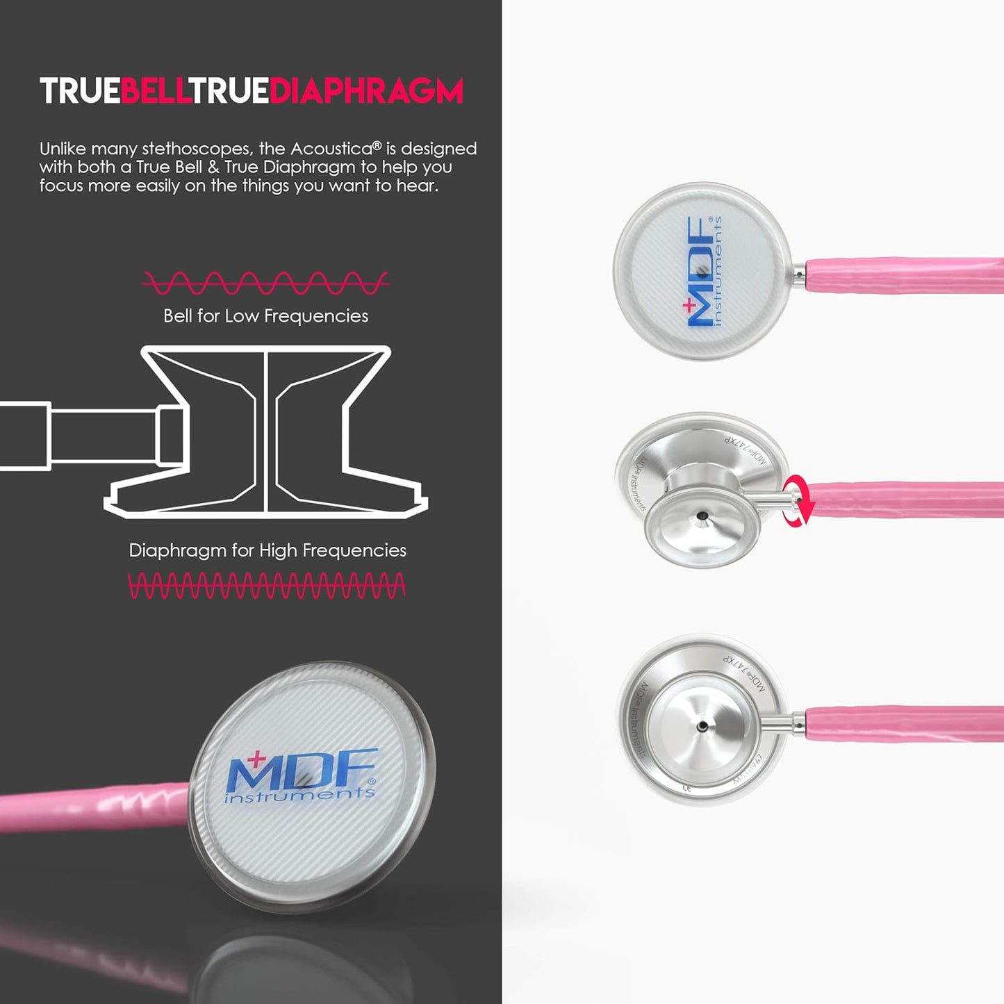 MDF Acoustica® Stethoscope - Pink