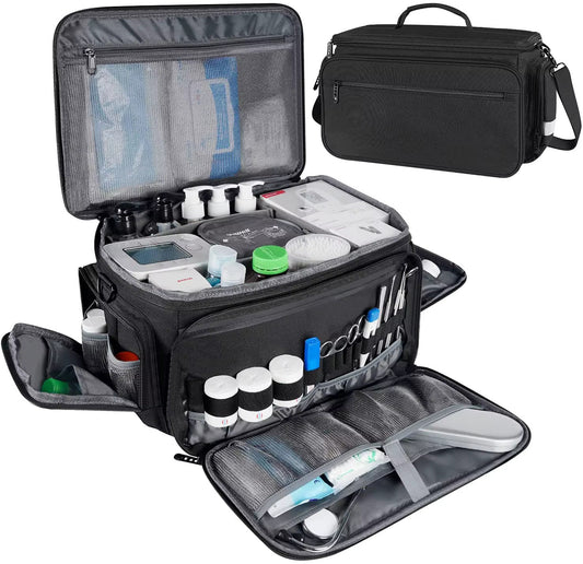 portable medical equipment bag for EMTs and mobile clinic professionals