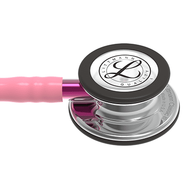 3M LITTMANN CLASSIC III, PEARL PINK AND MIRROR W/ PINK STEM **ITEM ON BACK ORDER**