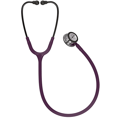 3M LITTMANN CLASSIC III, PLUM AND MIRROR W/ PINK STEM **ITEM ON BACK ORDER**