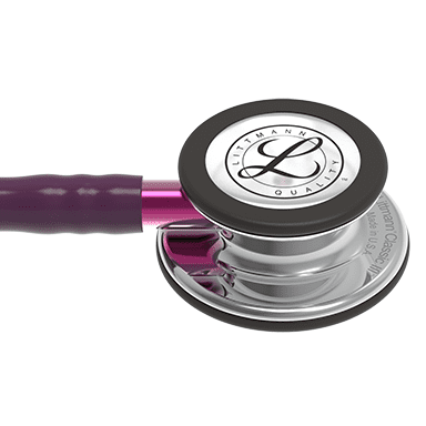 3M LITTMANN CLASSIC III, PLUM AND MIRROR W/ PINK STEM **ITEM ON BACK ORDER**