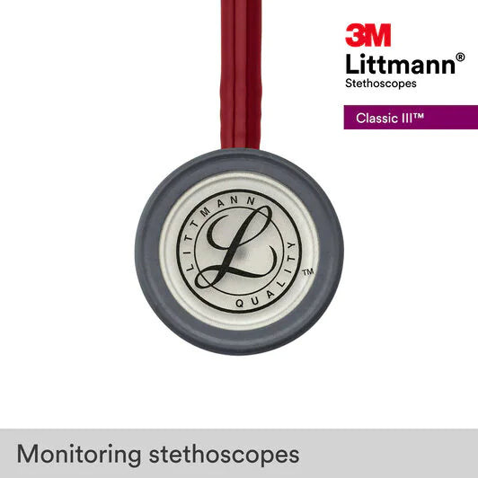 3M LITTMANN CLASSIC III, BURGUNDY AND SILVER **ITEM ON BACKORDER**