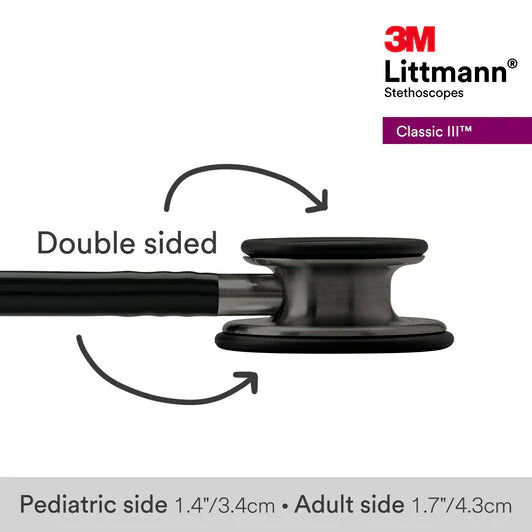 3M LITTMANN CLASSIC III, BLACK AND SMOKE **ITEM ON BACK ORDER**