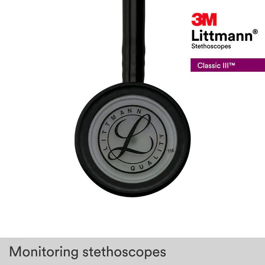 3M LITTMANN CLASSIC III, BLACK AND SMOKE **ITEM ON BACK ORDER**