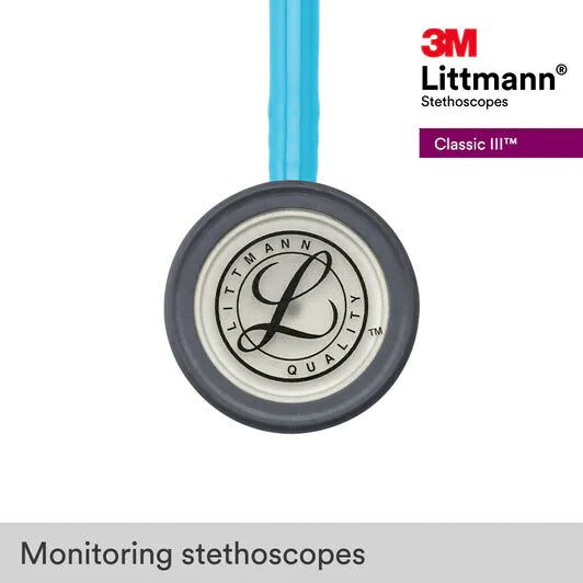 3M LITTMANN CLASSIC III, TURQUOISE AND SILVER **ITEM ON BACK ORDER**
