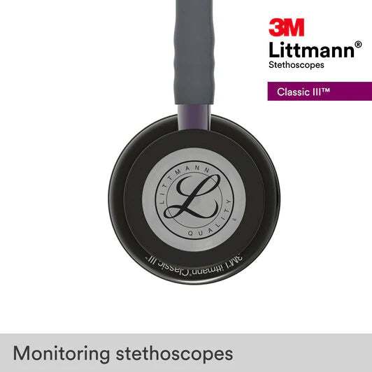3M LITTMANN CLASSIC III, GREY AND SMOKE W/ VIOLET GREY STEM **ITEM ON BACK ORDER**