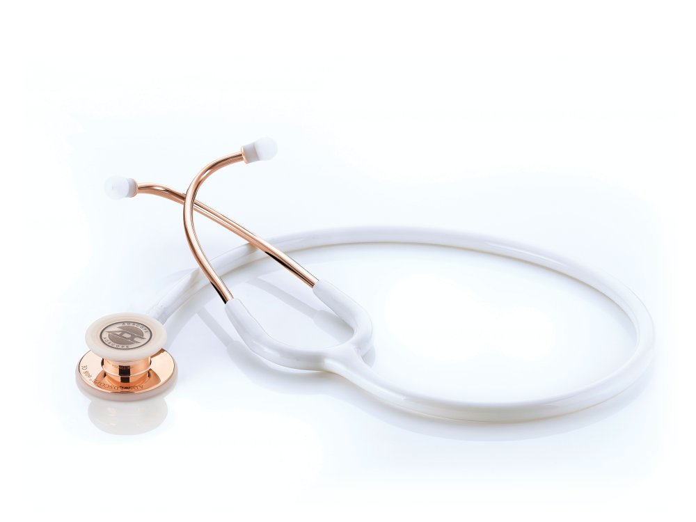 ADC Adscope Clinician Stethoscope, Rose Gold/White *PRE-ORDER ONLY*