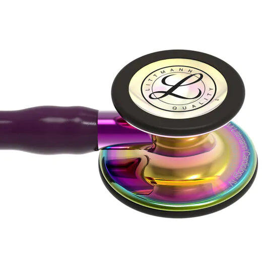 3M LITTMANN CARDIOLOGY IV, PLUM AND HIGH-POLISH RAINBOW W/ VIOLET **ITEM ON BACK ORDER**