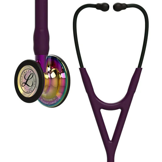 3M LITTMANN CARDIOLOGY IV, PLUM AND HIGH-POLISH RAINBOW W/ VIOLET **ITEM ON BACK ORDER**