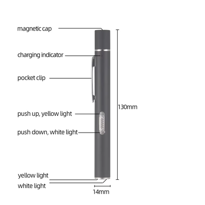 RECHARGABLE USB Portable Pen Torch