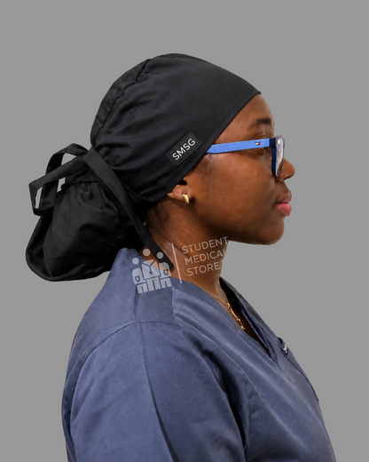 SMSG Ponytail Scrub Cap - Made for Braids, Twists & Locs