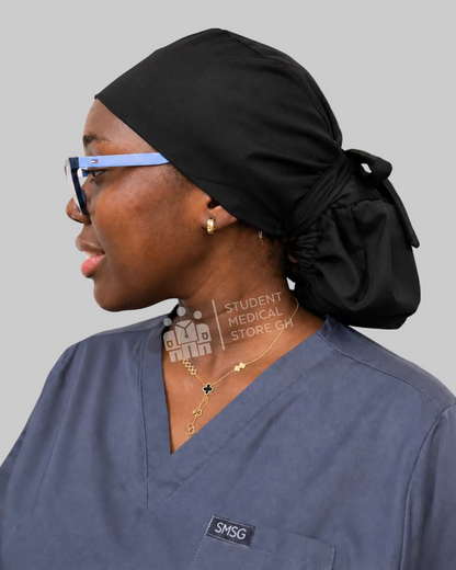 SMSG Ponytail Scrub Cap - Made for Braids, Twists & Locs