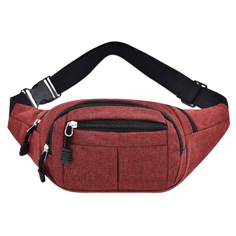 Red colored waist bag