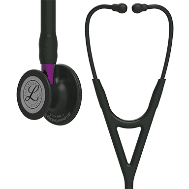 3M LITTMANN CARDIOLOGY IV, BLACK AND BLACK W/ VIOLET STEM  **ITEM ON BACK ORDER**