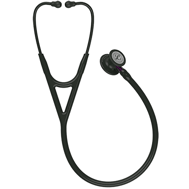 3M LITTMANN CARDIOLOGY IV, BLACK AND BLACK W/ VIOLET STEM  **ITEM ON BACK ORDER**