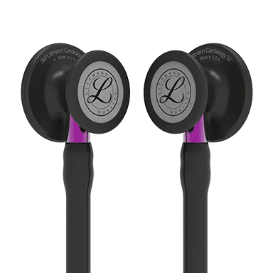 3M LITTMANN CARDIOLOGY IV, BLACK AND BLACK W/ VIOLET STEM  **ITEM ON BACK ORDER**