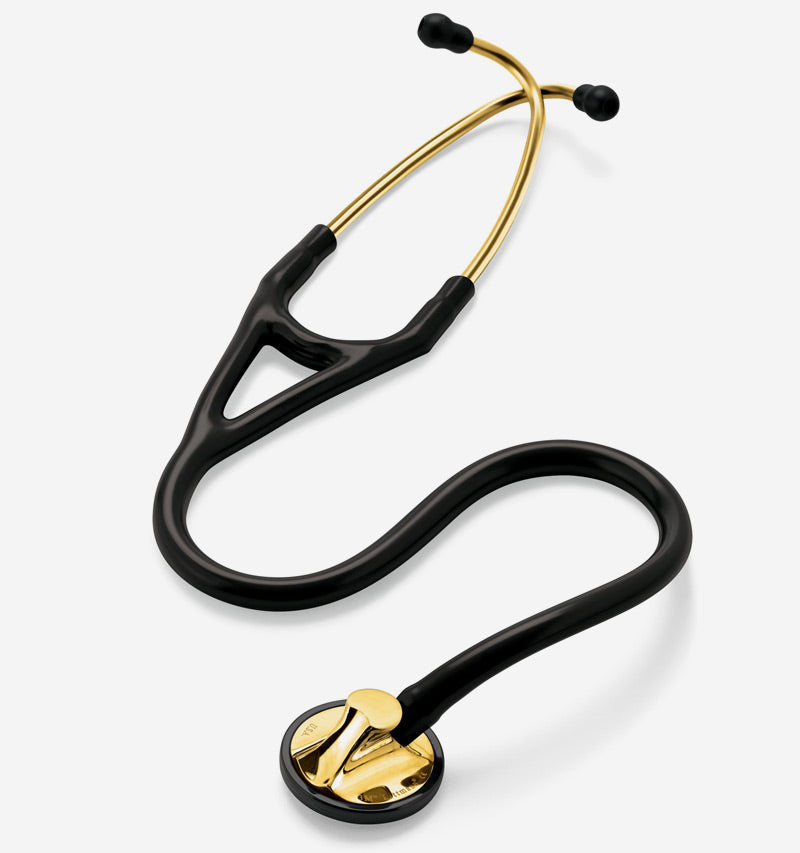 3M Littmann Master Cardiology Stethoscope, Black and Brass   **ITEM ON BACK ORDER**