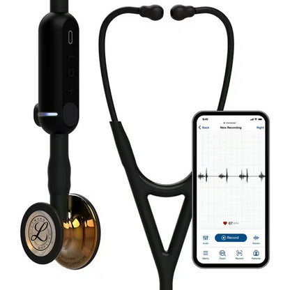 3M Littmann CORE Digital Stethoscope, Black Tube w/ High Polish Copper Chestpiece      **ITEM ON BACK ORDER**