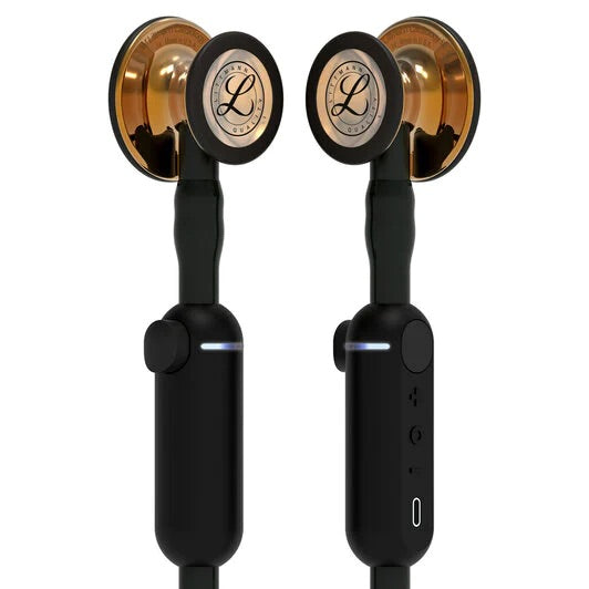3M Littmann CORE Digital Stethoscope, Black Tube w/ High Polish Copper Chestpiece      **ITEM ON BACK ORDER**