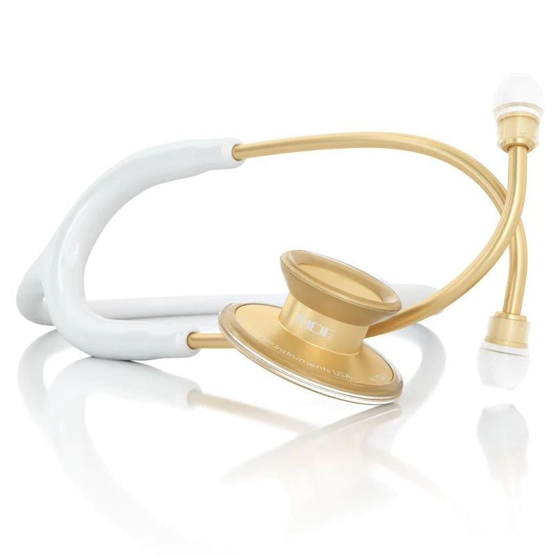 MDF Acoustica® Stethoscope - White/Gold