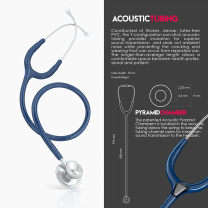 MDF Acoustica® Stethoscope - Navy Blue