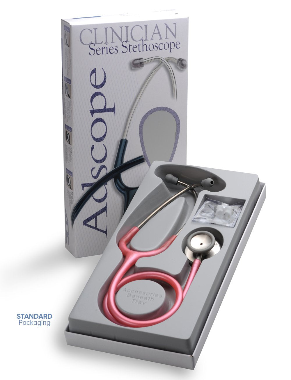 ADC Adscope Clinician 608 Stethoscope, COPPER FINISH/BLACK TUBING   **Item on Back Order**
