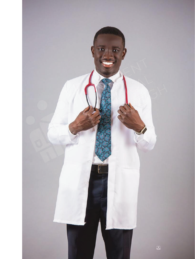 Male doctor in lab coat with chinese collar by Student Medical Store