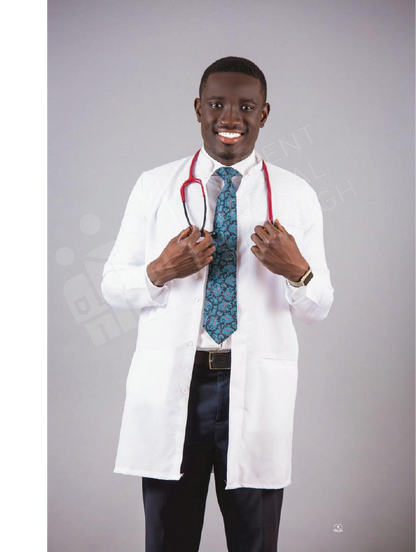 Male doctor in lab coat with chinese collar by Student Medical Store